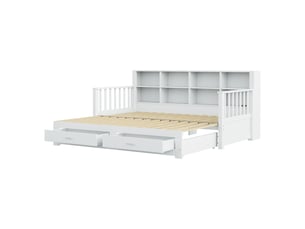 Lit banquette 90x190 cm coloris blanc