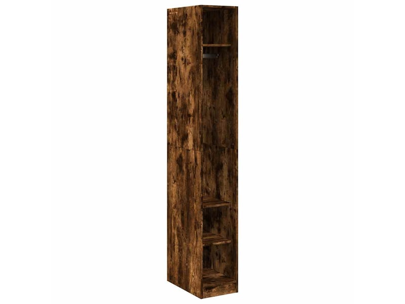  Garde-robe, armoire de rangement chêne fumé 30x50x200 cm bois d'ingénierie shl28210  - Conforama A