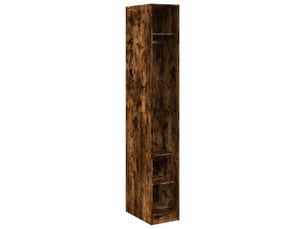Garde-robe, armoire de rangement chêne fumé 30x50x200 cm bois d'ingénierie shl28210