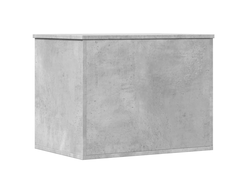  Boîte de rangement, coffre de rangement gris béton 60x42x46 cm bois d'ingénierie  - Conforama A