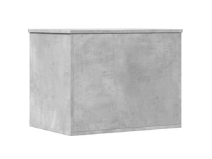Boîte de rangement, coffre de rangement gris béton 60x42x46 cm bois d'ingénierie
