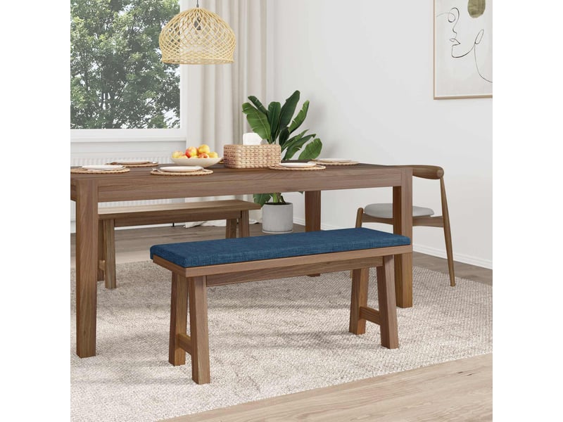  Coussin de banc, coussin d'assise, coussin de canapé tissu bleu profondeur 35 cm cf53776  - Conforama C