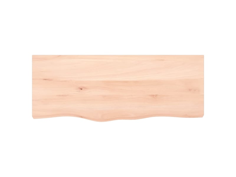 Comptoir de salle de bain, plan de travail 100x40x(2-6)cm bois massif non traité cf65694 - Conforama D