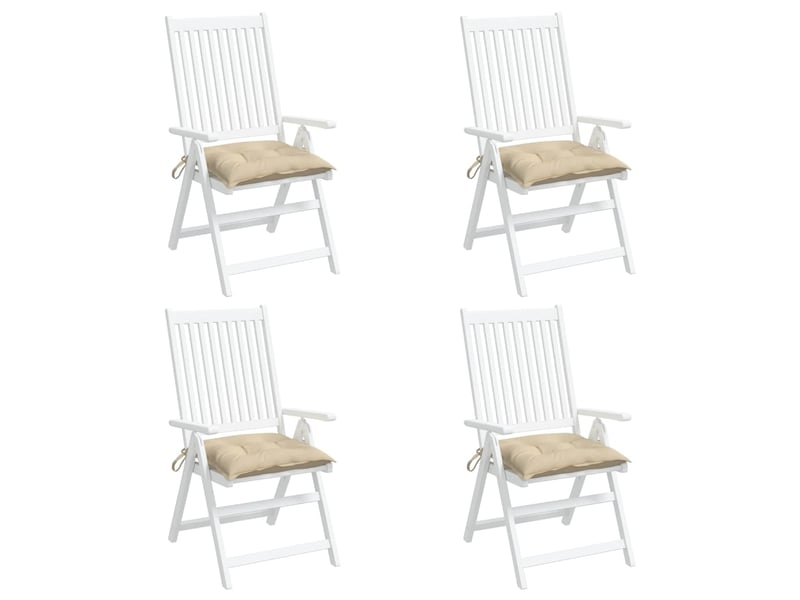  Lot de 4 coussins de palette, coussins de canapé beige 50x50x7 cm tissu oxford cf59729  - Conforama D