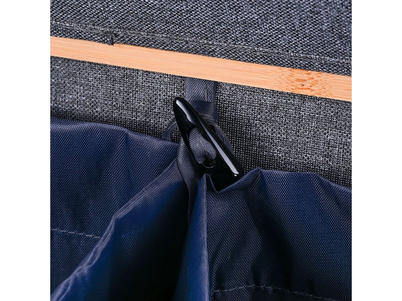  Conteneur de collecte pour bouteilles design moderne appartement 68,5 x 57 x 37 cm pratique en tissu oxford gris 13_0017944  - Conforama E