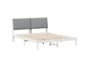 Lit 2 places 150x200 cm    coloris blanc