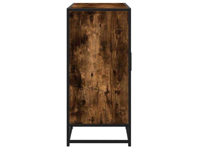  Buffet - bahut - meuble de rangement chêne fumé 92x35x76 cm bois d'ingénierie  - Conforama E