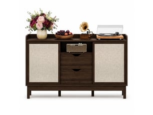 Buffet 2 porte(s) 2 tiroir(s) LPOSPI - 150 cm coloris naturel