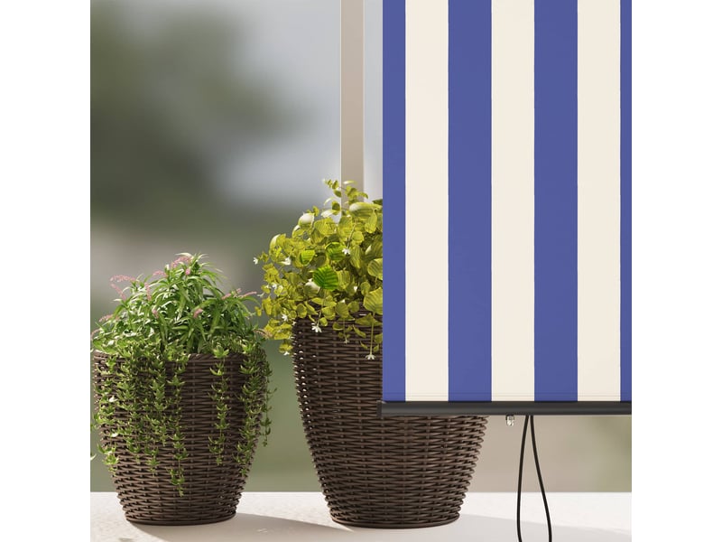  Store enrouleur, store à rouleau bleu et blanc 180 x 250 cm tissu et aluminium cf44957  - Conforama D