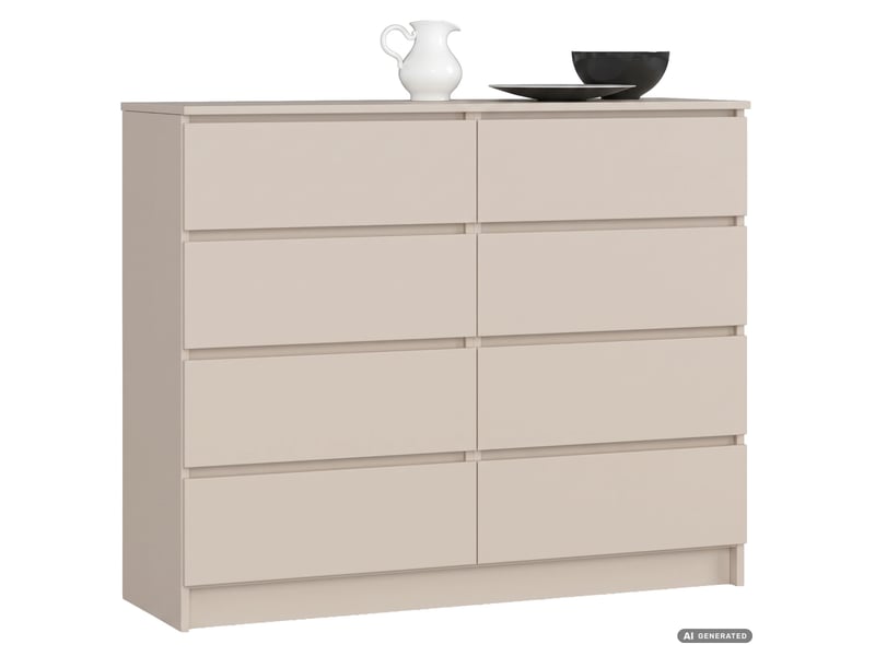  Commode k120 cachemire 120 cm 8 tiroirs 120x40x99 cm Commode K120 - Conforama A