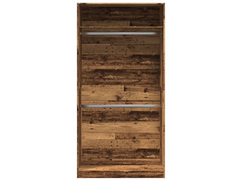  Garde-robe, armoire de rangement vieux bois 100x50x200 cm bois d'ingénierie shl14708  - Conforama D
