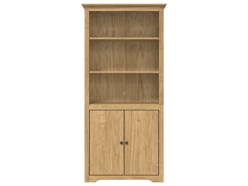 Bibliothèque, armoire à livres bodo 3 niveaux 82 x 40 x 173 cm bois d'ingénierie - Conforama D