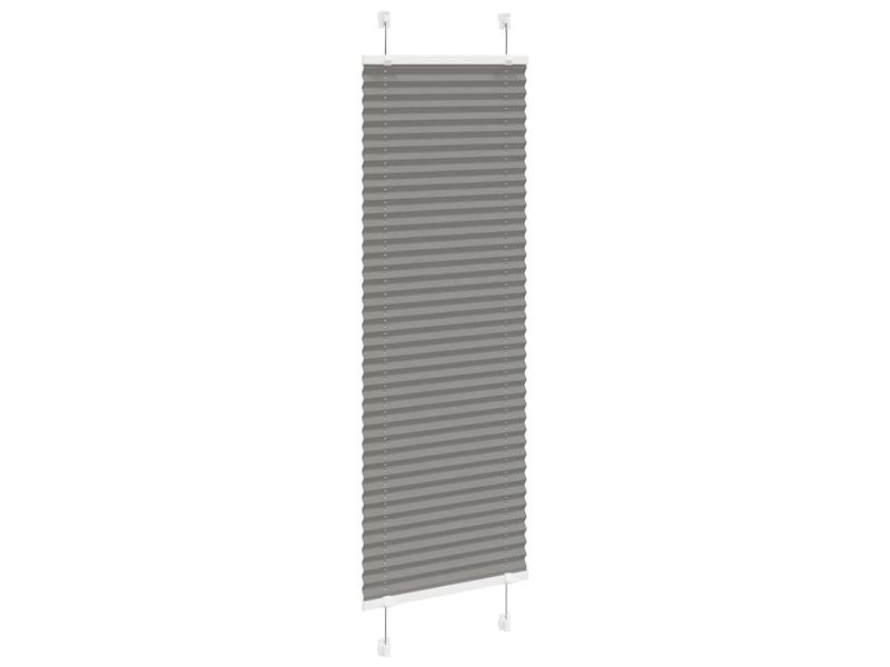 Store plissé, store de fenêtre anthracite 50x150 cm largeur du tissu 49,4 cm cf46698 - Conforama C