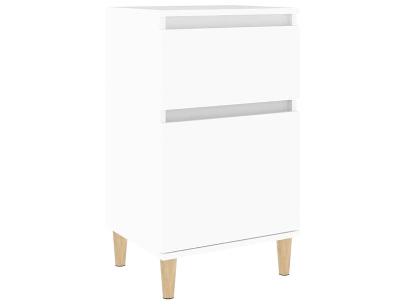  Table de chevet - cabinet de chevet - table de nuit blanc 40x35x70 cm  - Conforama A