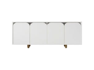 Buffet 4 porte(s)  0 tiroir(s) HANAH HOME  - 180 cm coloris blanc 