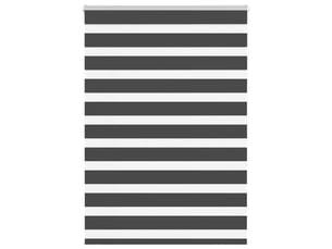 Store zèbre, store de fenêtre noir 110x150 cm largeur du tissu 105,9 cm polyester cf48859