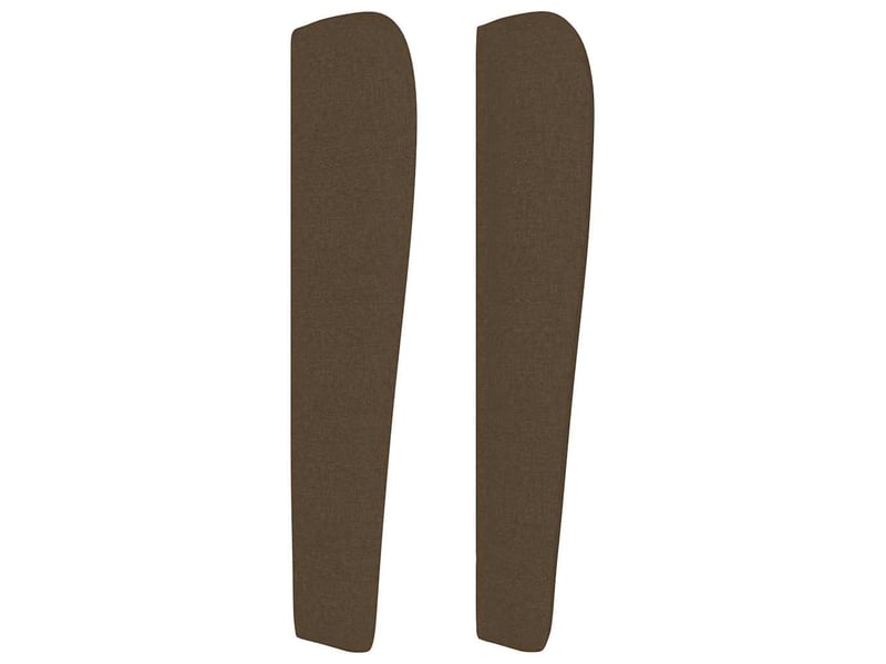  Tête de lit, décoration murale avec oreilles marron foncé 163x23x118128 cm tissu shl64495  - Conforama D