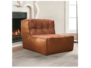 Fauteuil fixe <strong>MODENVIE</strong> <strong></strong> Tissu marron vendu A l'unité