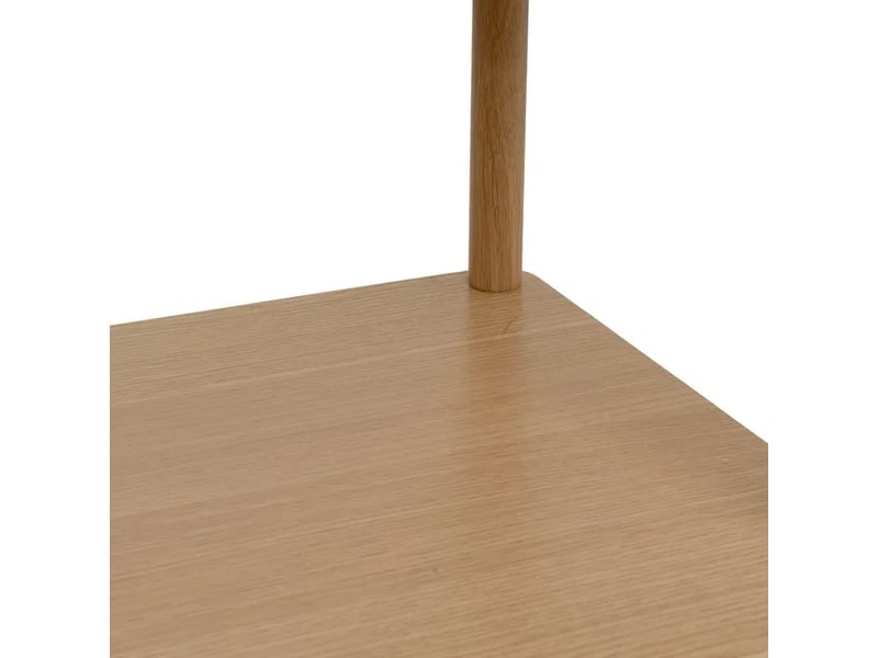  Table basse rectangulaire avec 2 plateaux, coloris bois naturel - longueur 80 x profondeur 40 x hauteur 41 cm  - Conforama D
