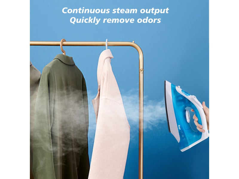  Fer à repasser vapeur sans fil, 1200 watts, semelle en céramique, avec fonction de pulvérisation d'eau et réservoir d'eau autonettoyant.  - Conforama E