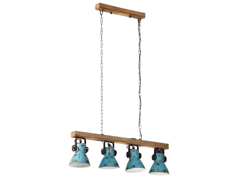  Plafonnier, lampe plafond 25 w bleu délavé 90x24x111 cm e27  - Conforama A