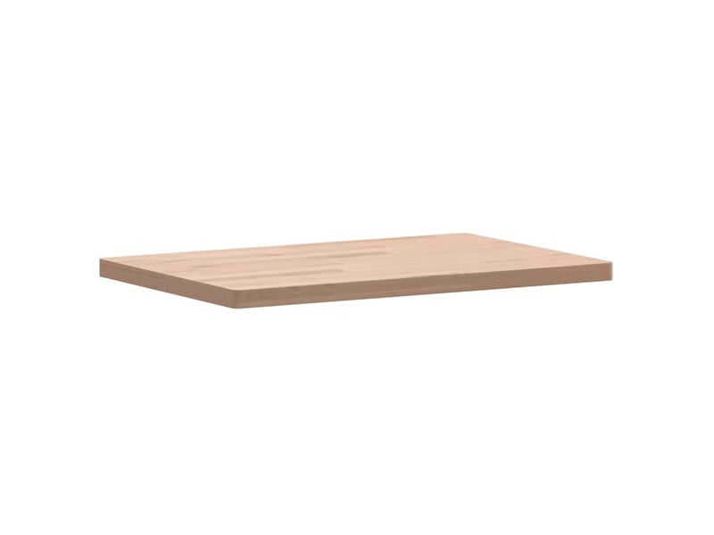 Comptoir de salle de bain, plan de travail 60x40x2,5 cm bois massif de hêtre cf65745 - Conforama C