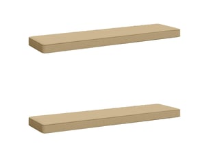 Lot de 2 coussins de banc, coussins d'assise vught 100 % polyester beige cf58390