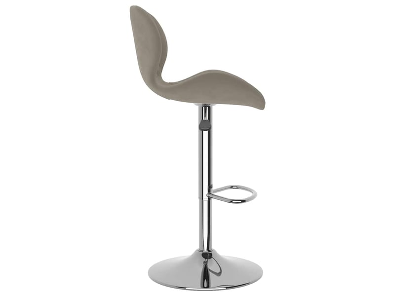  Lot de 2 tabouret de bar, chaise de bar gris clair velours shl28617  - Conforama E