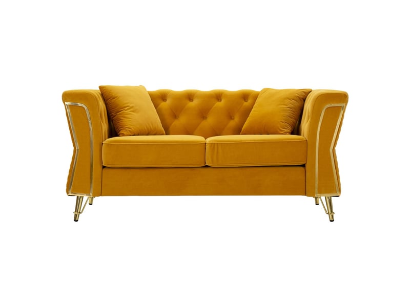 Console arab en fer doré avec plateau blanc – 96,5 x 41 x h 78 cm - Conforama B