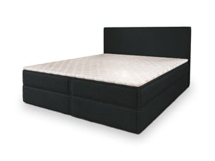 Lit avec rangement 160x200 cm <strong>MASSENO</strong>  <strong></strong> coloris noir