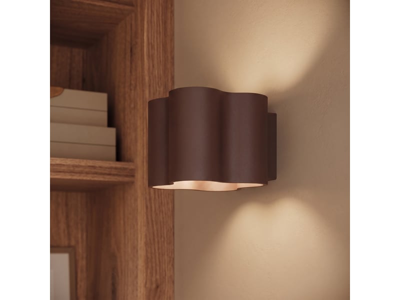  Plafonnier ovio 2 brun gu10 aluminium moderne 12x24.5x12cm SL.3373 - Conforama D