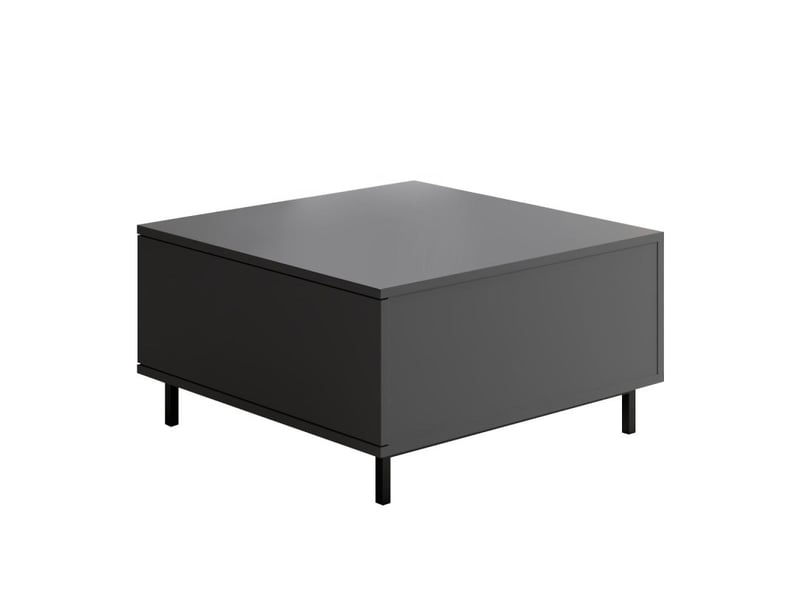  Table basse mdf anthracite - l75 x h40 x p75 cm - design moderne  - Conforama A
