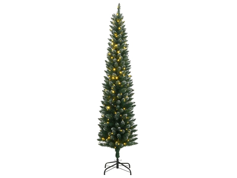  Sapin de noël artificiel, arbre de noël mince 150 led 120 cm shl2944  - Conforama A