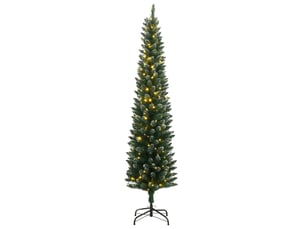 Sapin de noël artificiel, arbre de noël mince 150 led 120 cm shl2944