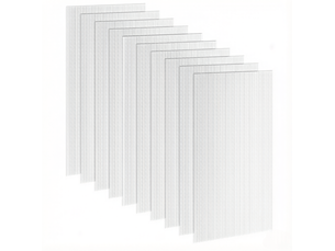 Panneaux en polycarbonate alvéolaire 120 x 60 cm – transparent – lot de 10, anti-uv, épaisseur 4 mm