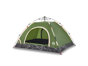 Tente de camping 3 personnes vert libération rapide