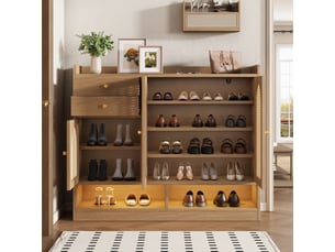 Meuble à chaussures 20 paire(s)  <strong></strong>  <strong>Fay Lum</strong> coloris naturel