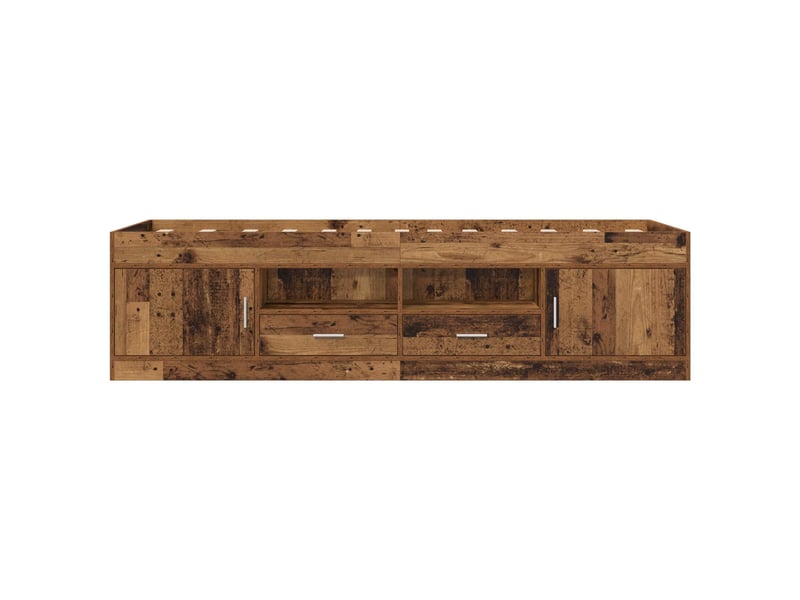 Lit simple- lit adulte - cadre de lit avec rangement avec tiroir bois ancien 80 x 200 cm - Conforama D