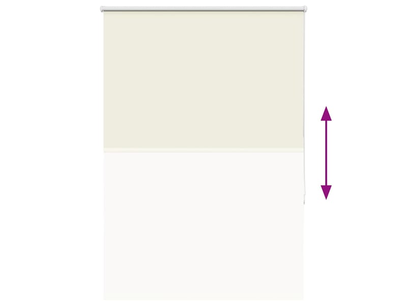 Store enrouleur occultant, store à rouleau blanc cassé largeur du tissu 95,7 cm cf45613 - Conforama E