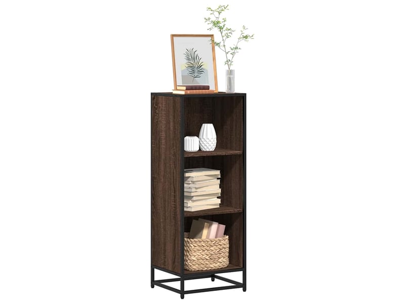  Bibliothèque, étagère de rangement chêne marron 40x35x107,5 cm bois d'ingénierie  - Conforama B