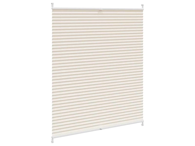 Store plissé, store de fenêtre 100x125 cm crème cf46623 - Conforama C