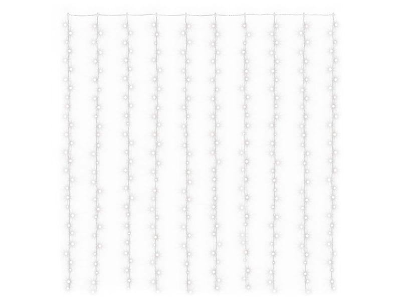  Rideaux lumineux à led 3x3 m 300 led blanc froid 8 fonctions cf44500  - Conforama A