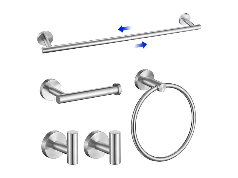  Anneaux porte-serviettes de salle de bain - ensemble de crochets porte-serviettes - convient pour la cuisine et la salle de bain, installation murale.  - Conforama A