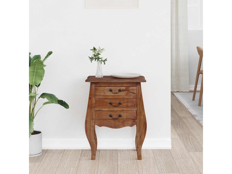Coffre de rangement 48x35x64 cm bois de mahogany massif - Conforama D