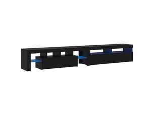 Meuble tv coloris noir 1 cm <strong></strong> <strong></strong>