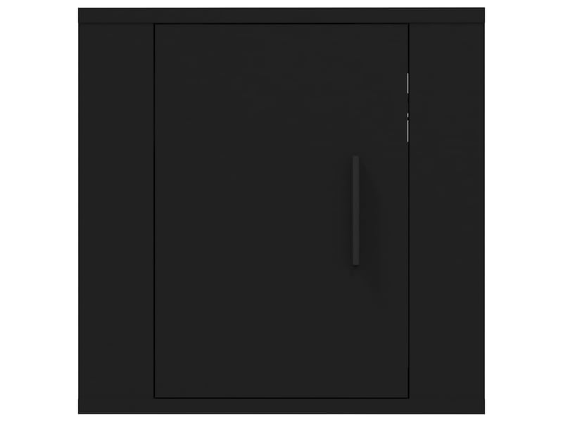 Lot de 2 meuble tv mural, meuble tv suspendu noir 40x34,5x40 cm  - Conforama E