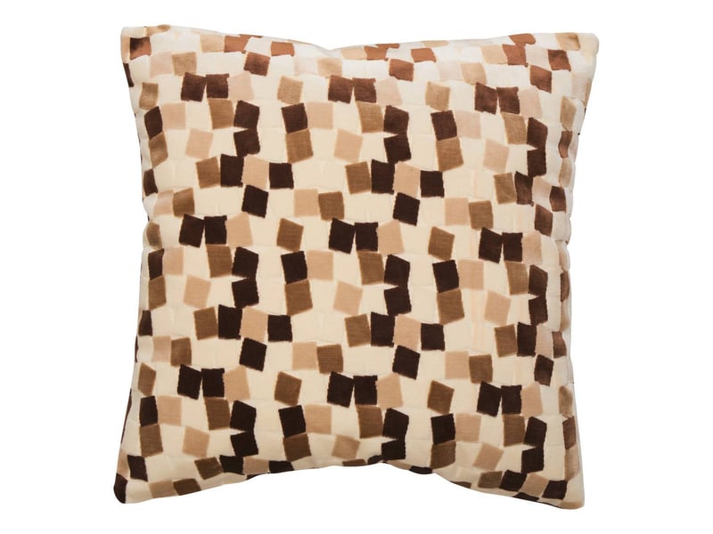  Coussin mosai carré 53x53cm beige MOSAI - Conforama A