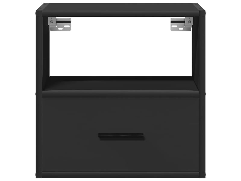  Table de chevet - cabinet de chevet - table de nuit murale noir 40x31x39,5 cm  - Conforama E