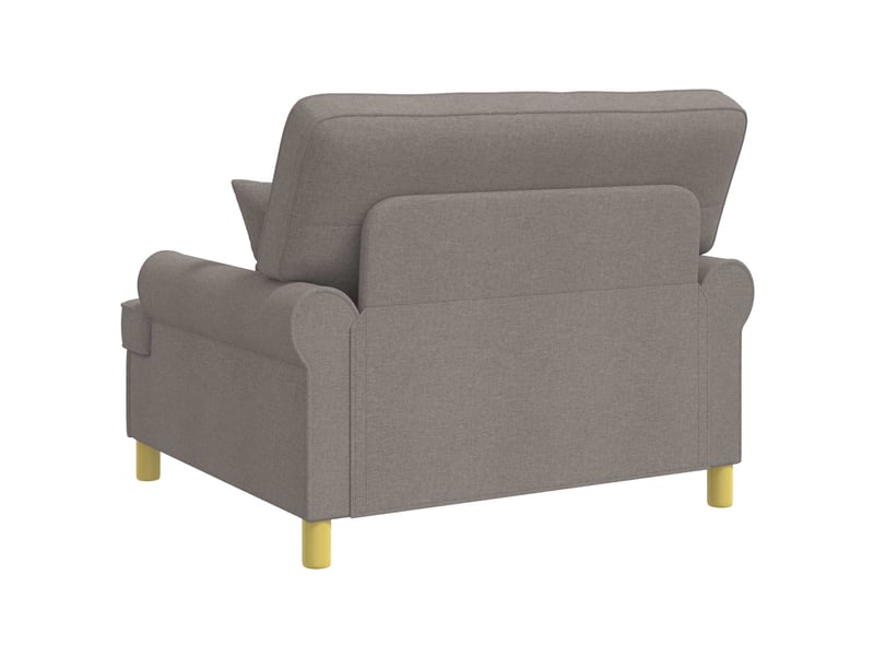  Vidaxl fauteuil xxl avec coussins taupe tissu  - Conforama E