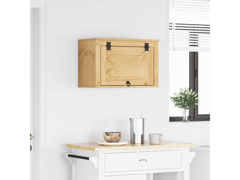  Armoire de cuisine, armoire ski brun miel 60x32x40cm pin massif  - Conforama D